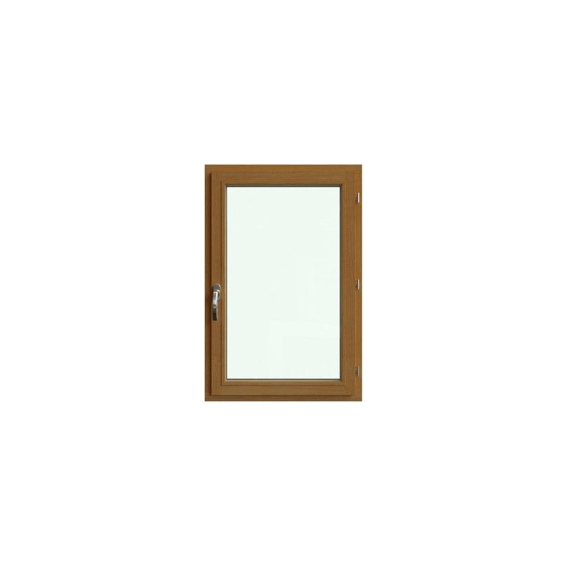 Fenêtre BOIS Vernis côté Intérieur / Laqué Blanc côté Extérieur H1199xL978mm